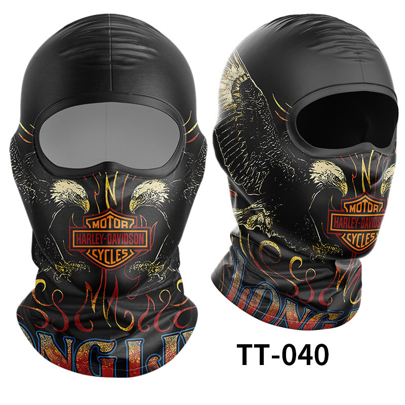 Cycling Windproof Hood Ice Silk Full Face Sunscreen