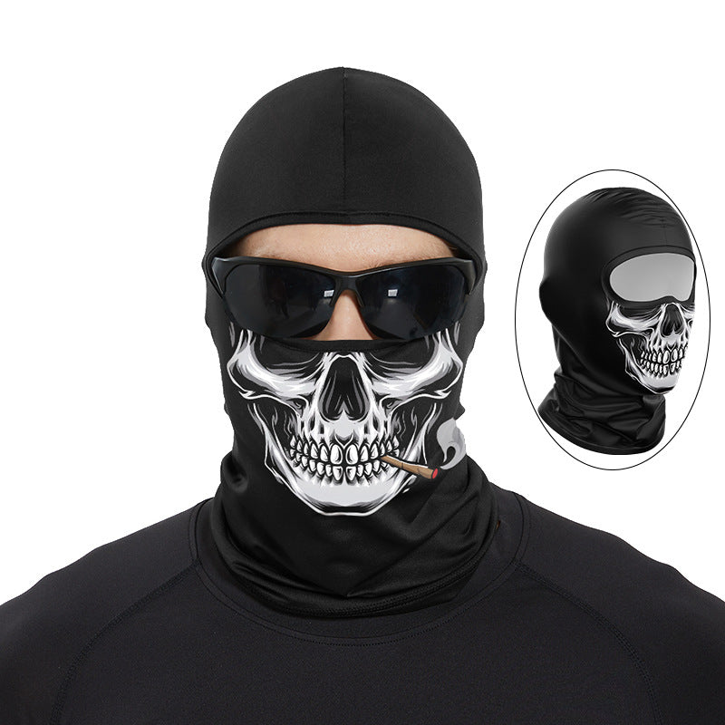 Cycling Windproof Hood Sunscreen Windproof Full Face Ice Silk Mask
