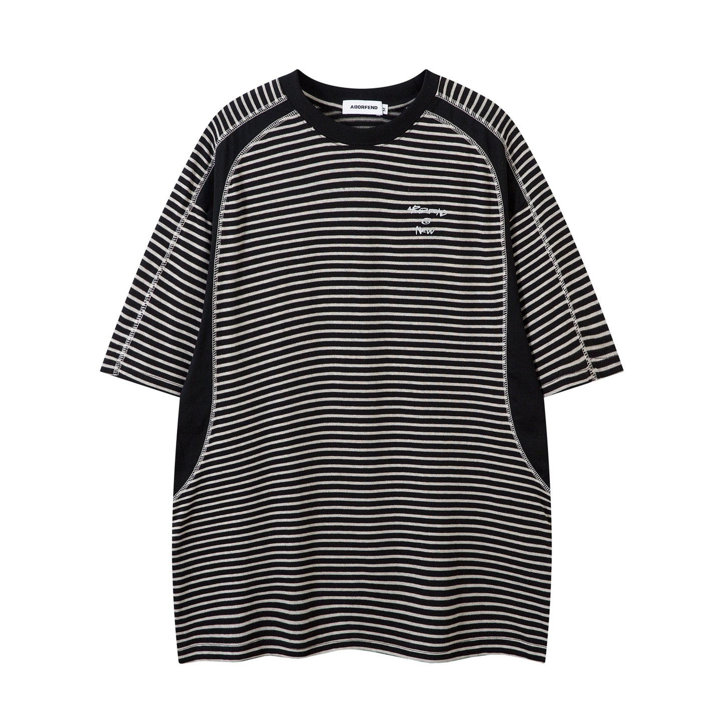 Distorted vintage short-sleeved summer loose casual top