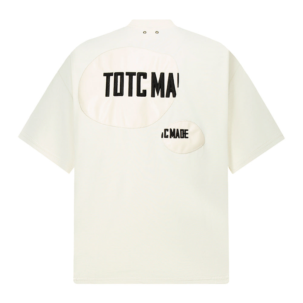 New York Hip Hop Style Vintage Alphabet Short Sleeve Loose T-Shirt