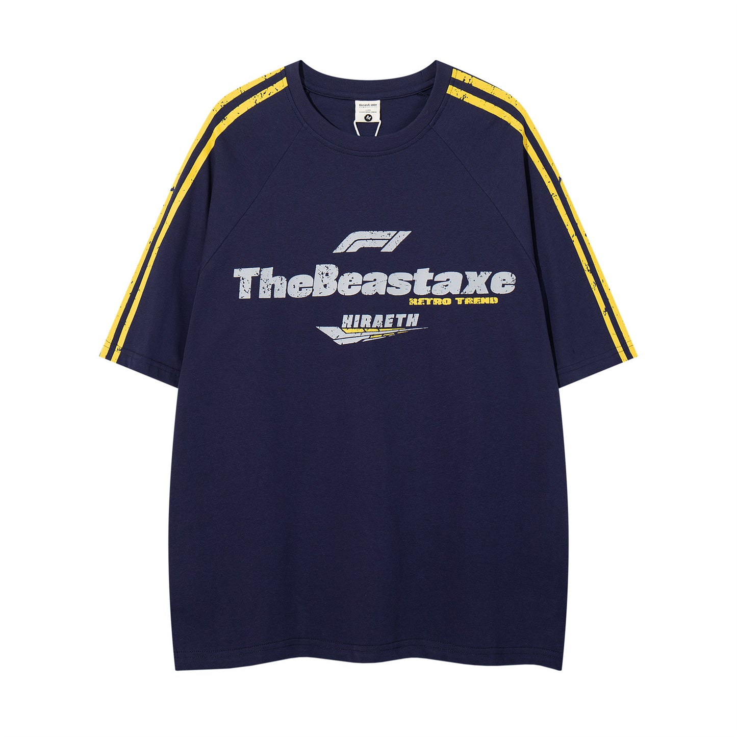 Distorted vintage summer short sleeve t-shirt