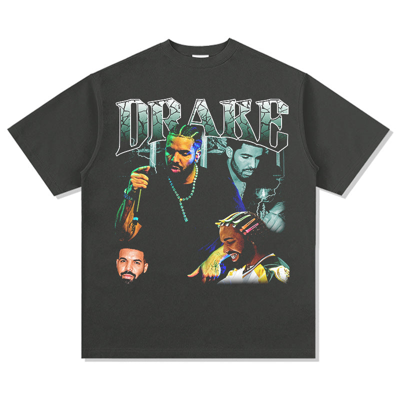 Outfit streetwear vintage drake drake print short sleeve t-shirt