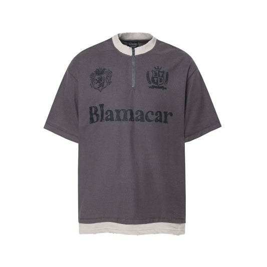 Hip hop clothing new york summer short sleeves retro washed old loose t-shirt