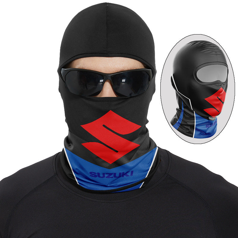 Cycling Windproof Hood Summer Sunscreen Ice Silk Fabric Men's and Women's Lightweight Windproof