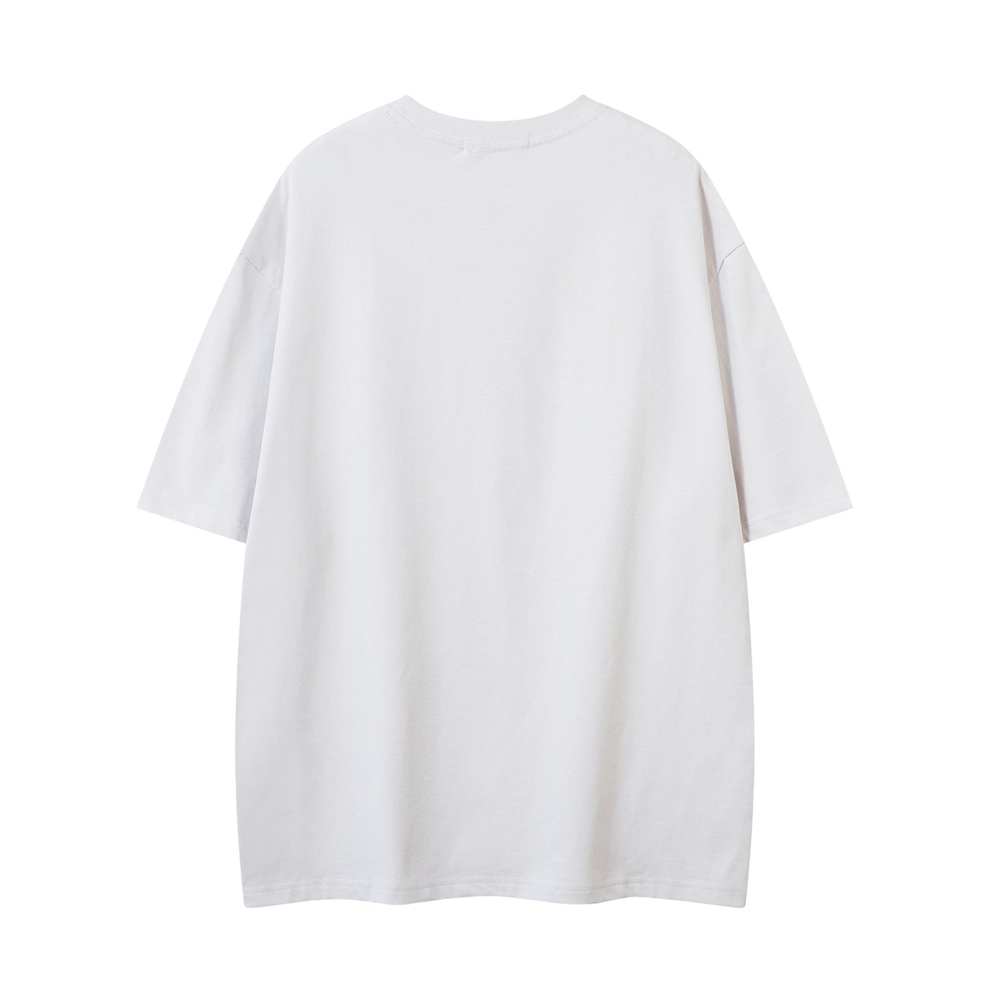 Distorted vintage alphabet print short-sleeved t-shirt summer loose top
