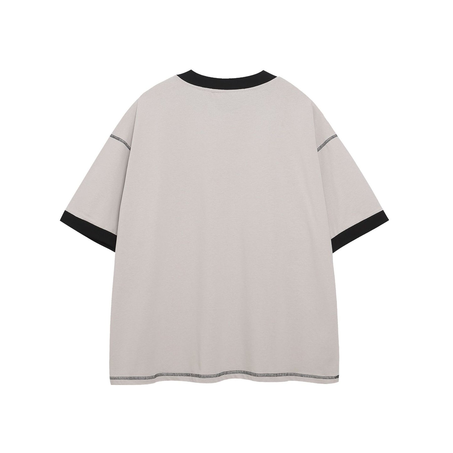 Hip Hop Clothing Summer Short Sleeve Vintage Sports T-Shirt Loose Print Short Sleeve