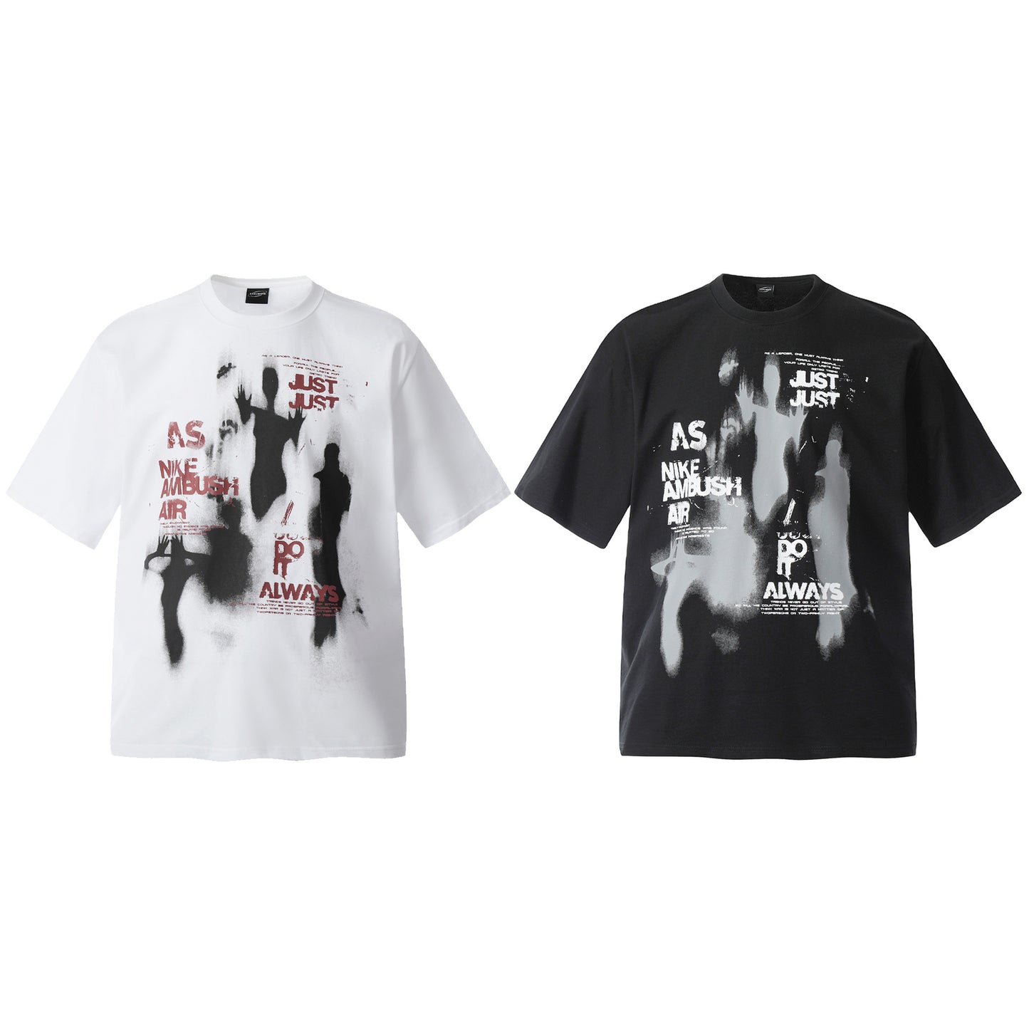 Unisex T-shirts Summer Vintage Alien Men's Loose Short Sleeve T-Shirt