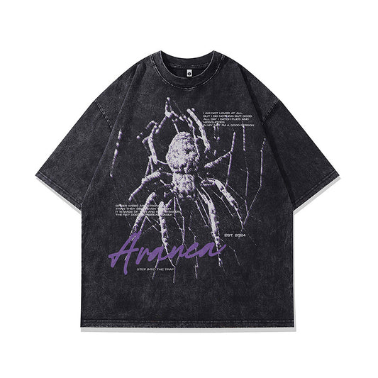 Ropa Vintage Hombre Washed Old Short Sleeve T-Shirt