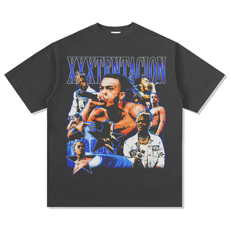 New york hip hop shop vintage hip hop XXXTENTACION print short sleeve t-shirt