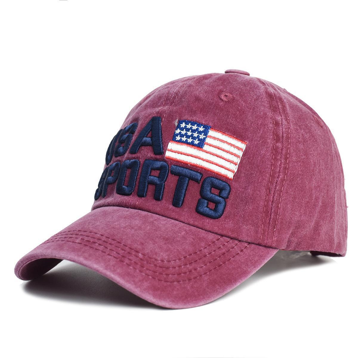 Vintage Usa Cap Washed Embroidered Cap