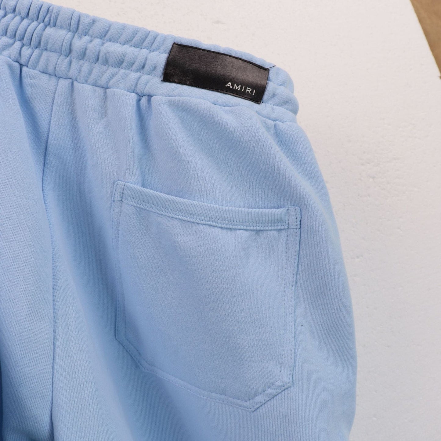 Amiri Pants Sticker Logo Loose Casual Zip Pocket Pants