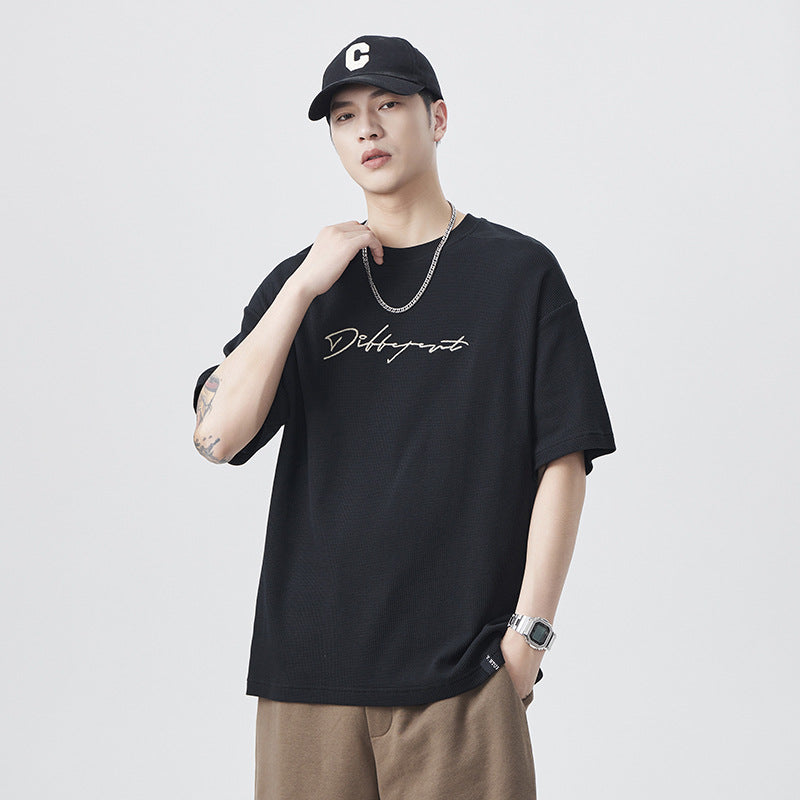 Men T-shirts Short Sleeve Summer Loose Top