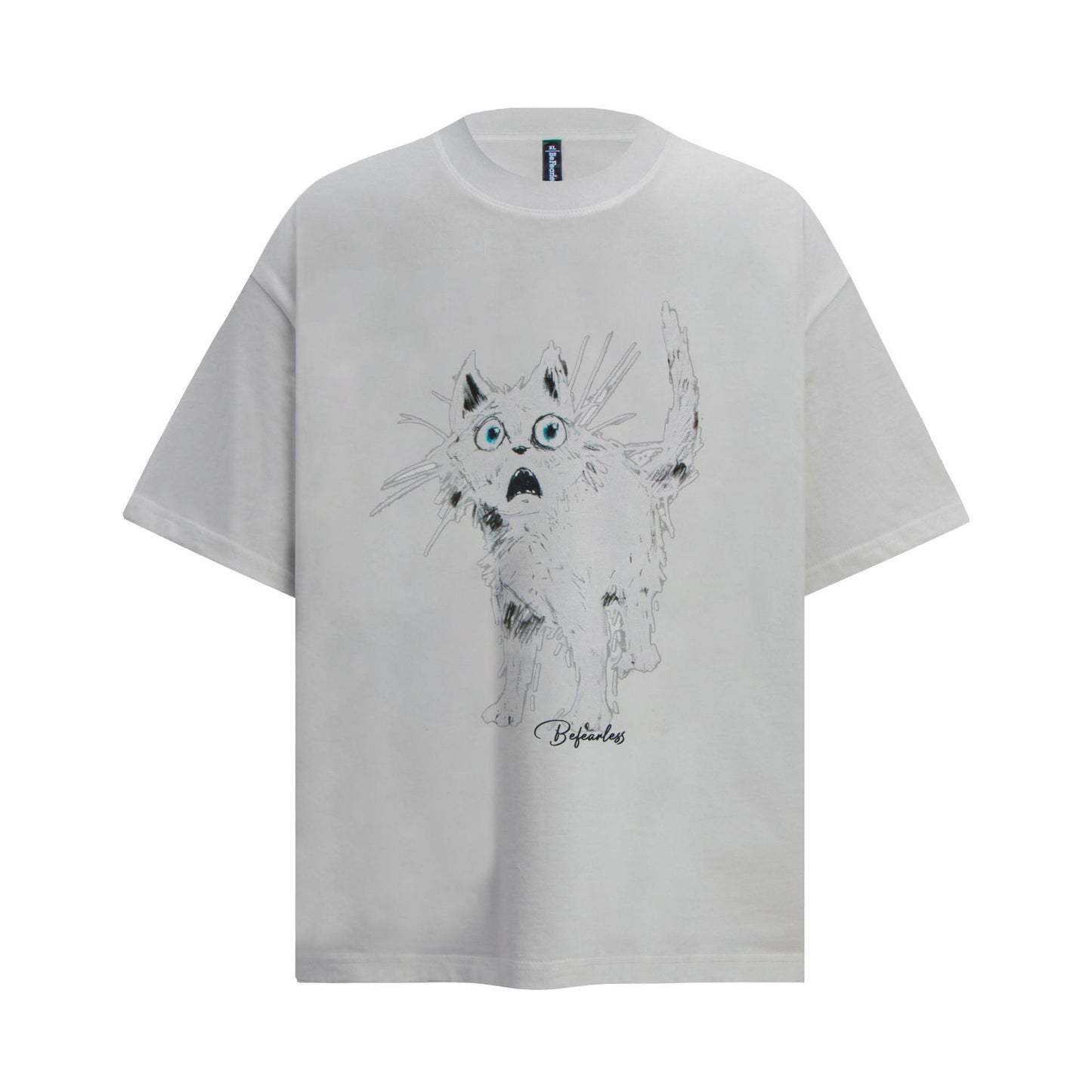 Unisex T-shirts Summer Patterned Printed Men's Loose Crew Neck Short Sleeve T-Shirt