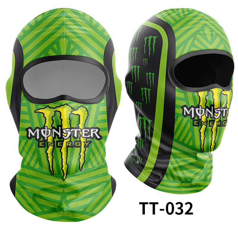 Cycling Windproof Hood Ice Silk Full Face Sunscreen