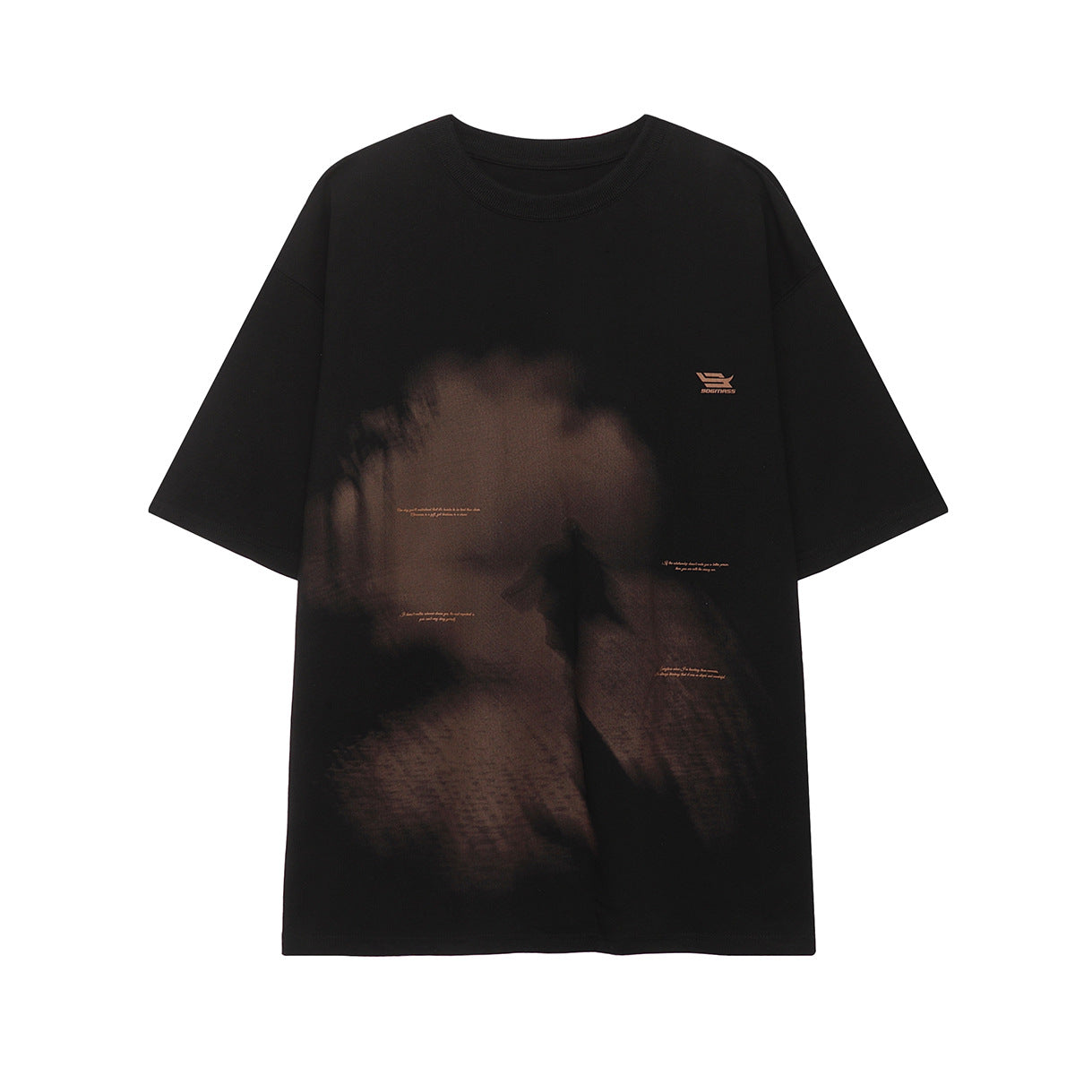 1990 Fashion T-Shirt Loose Character Print Short Sleeve T
