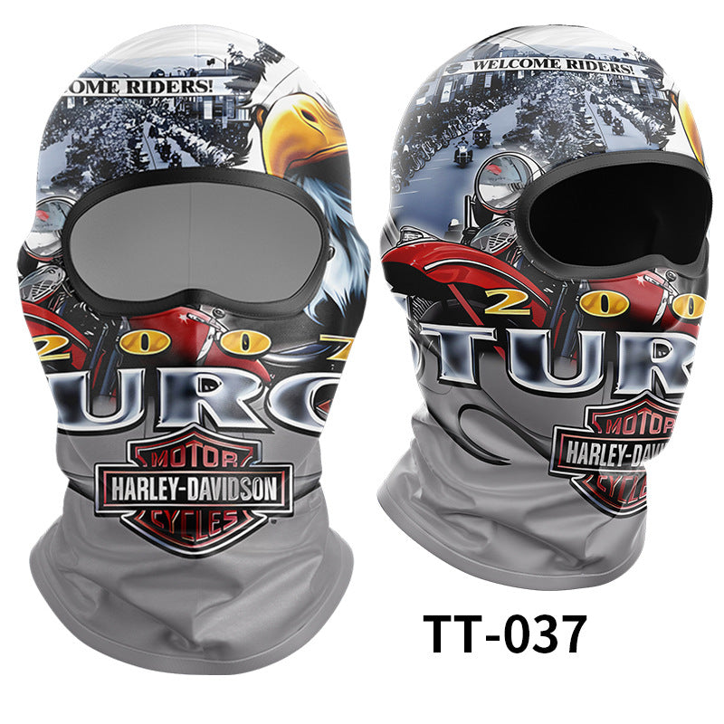 Cycling Windproof Hood Ice Silk Full Face Sunscreen