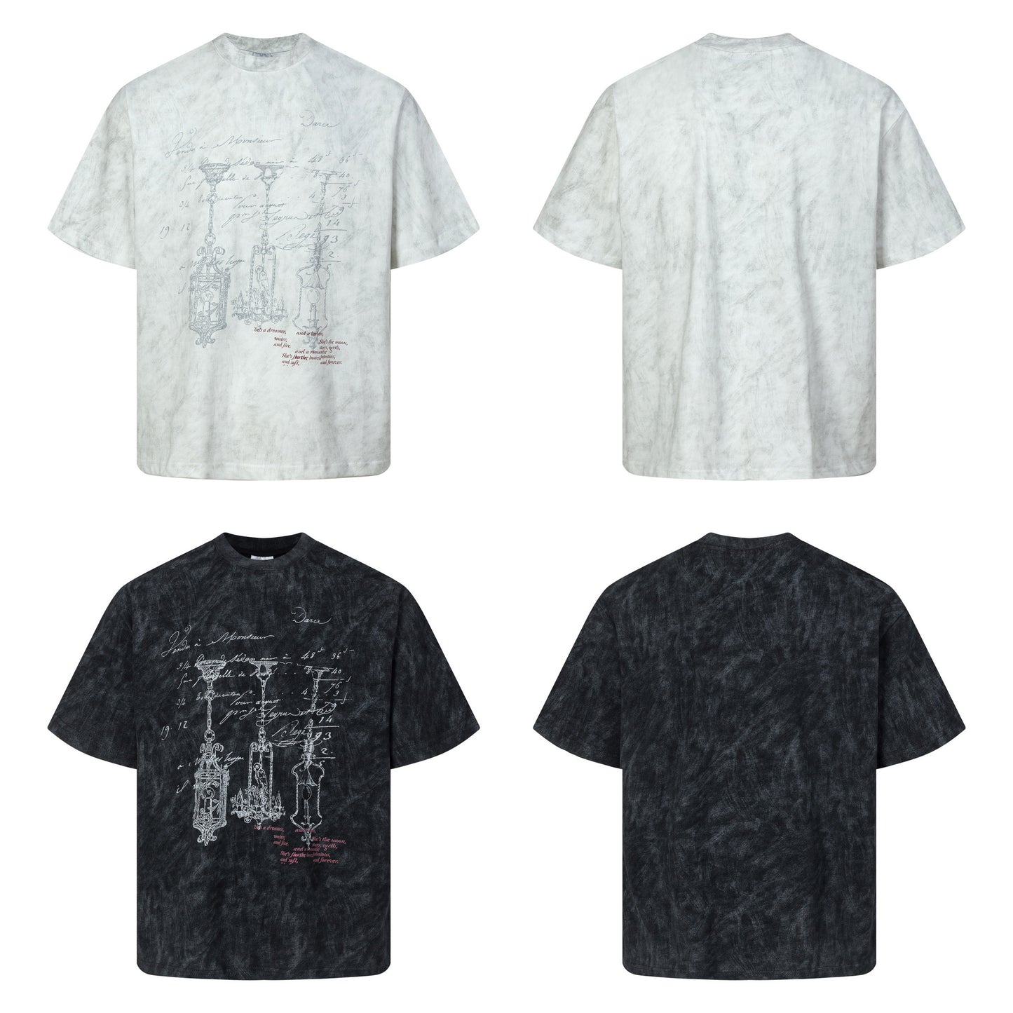 Hip hop clothing new york summer short sleeve vintage old t-shirt