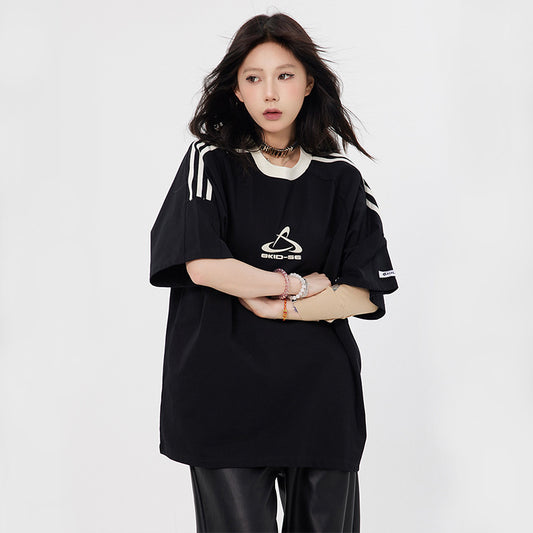 Hip hop shirt vintage short sleeve t-shirt summer loose