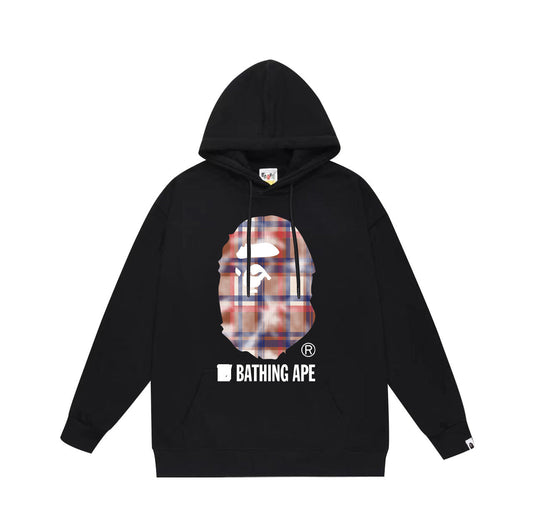 Ape Hoodie Autumn/Winter Letter Print Loose Hoodie Pullover Ape Sweater