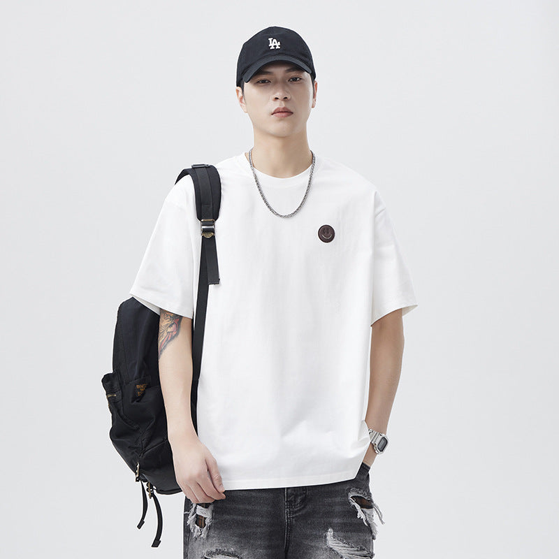 Mens T-shirts Summer Short Sleeves Loose Vintage