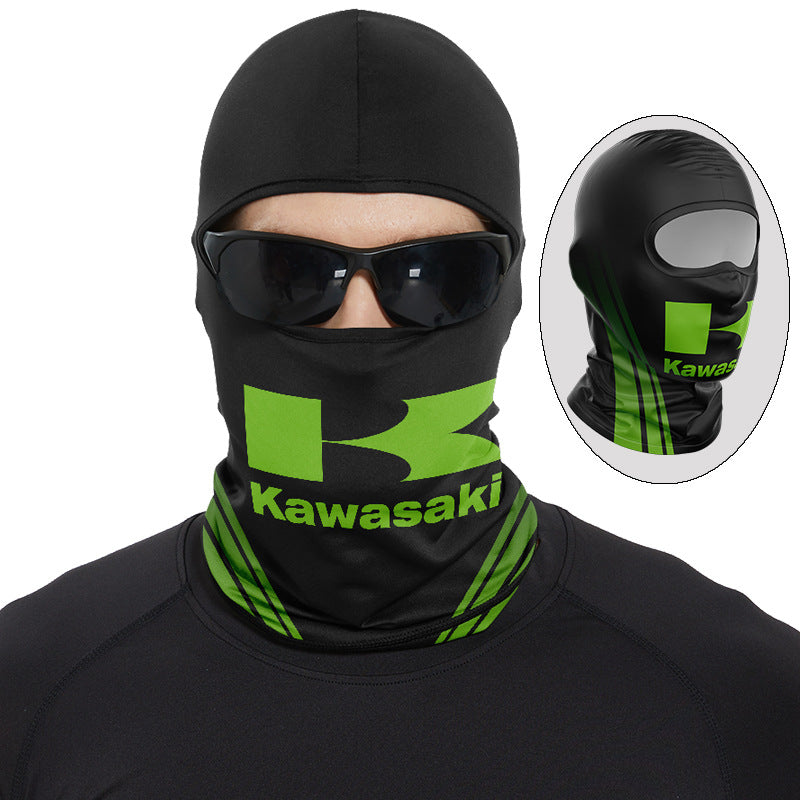 Cycling Windproof Hood Sunscreen Ice Silk Full Face Spring Summer Windproof Scarf Men and Women