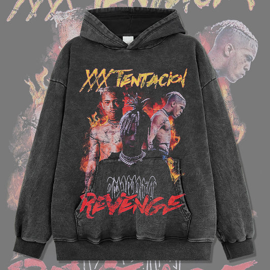 Marcas streetwear usa hip hop rap XXX TENTACION autumn/winter hooded sweater hoodie