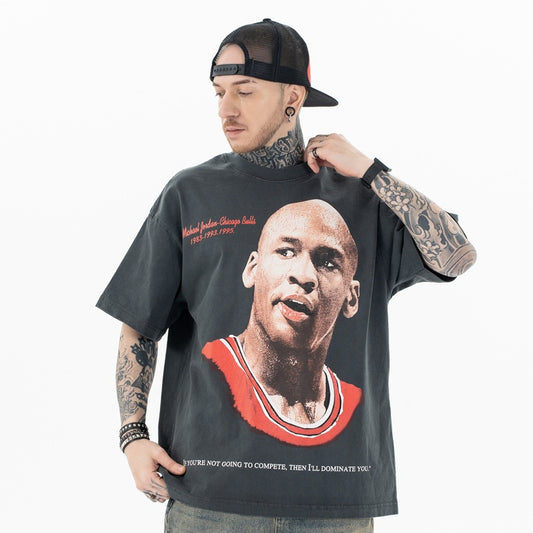 Vic Streetwear Summer Old Short Sleeve T-Shirt