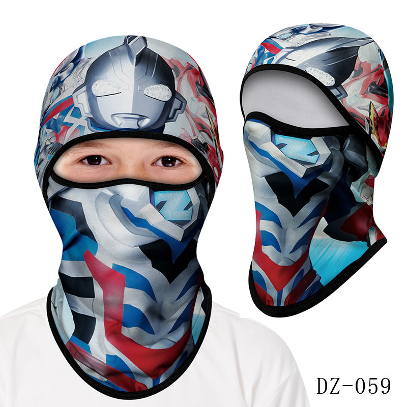 Cycling Windproof Hood Kids Mask Mountaineering Camping Beach Sun Protection