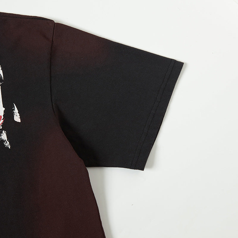 Nyc 1990 Shirt Summer Casual Letter Print Loose Short Sleeve T-Shirt