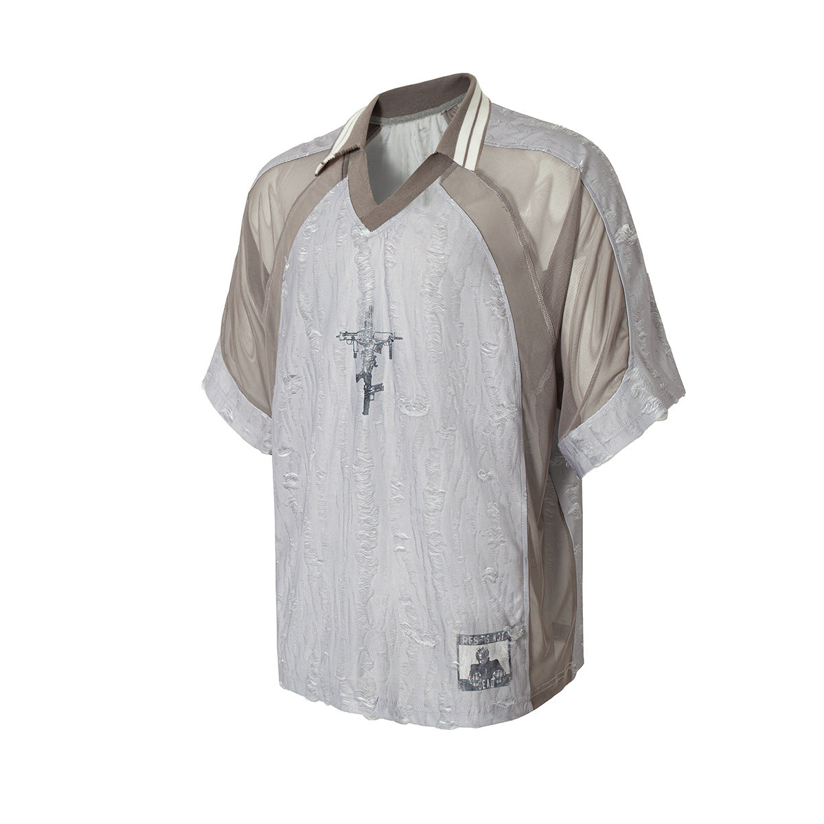 Hustle vintage summer lapel t-shirt polo shirt