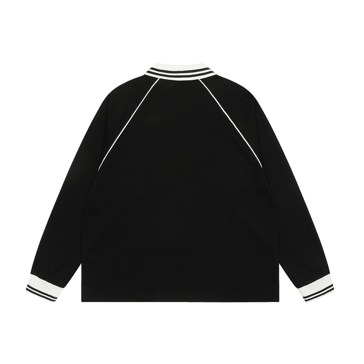 New York Hip Hop Style Lapel Sweater Casual Top
