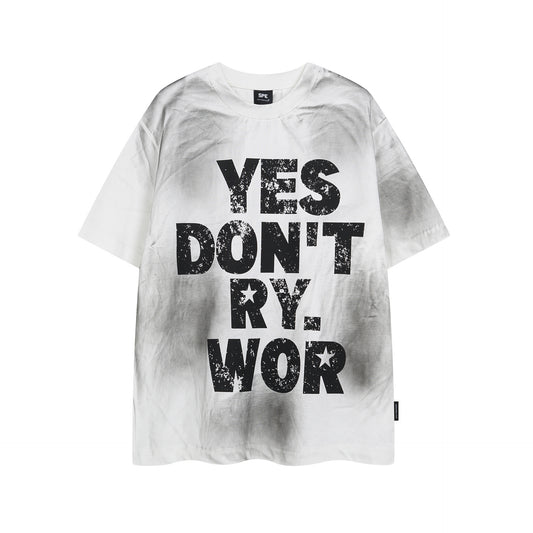Retro Style Shirt For Men Summer Wash Short Sleeve T-Shirt