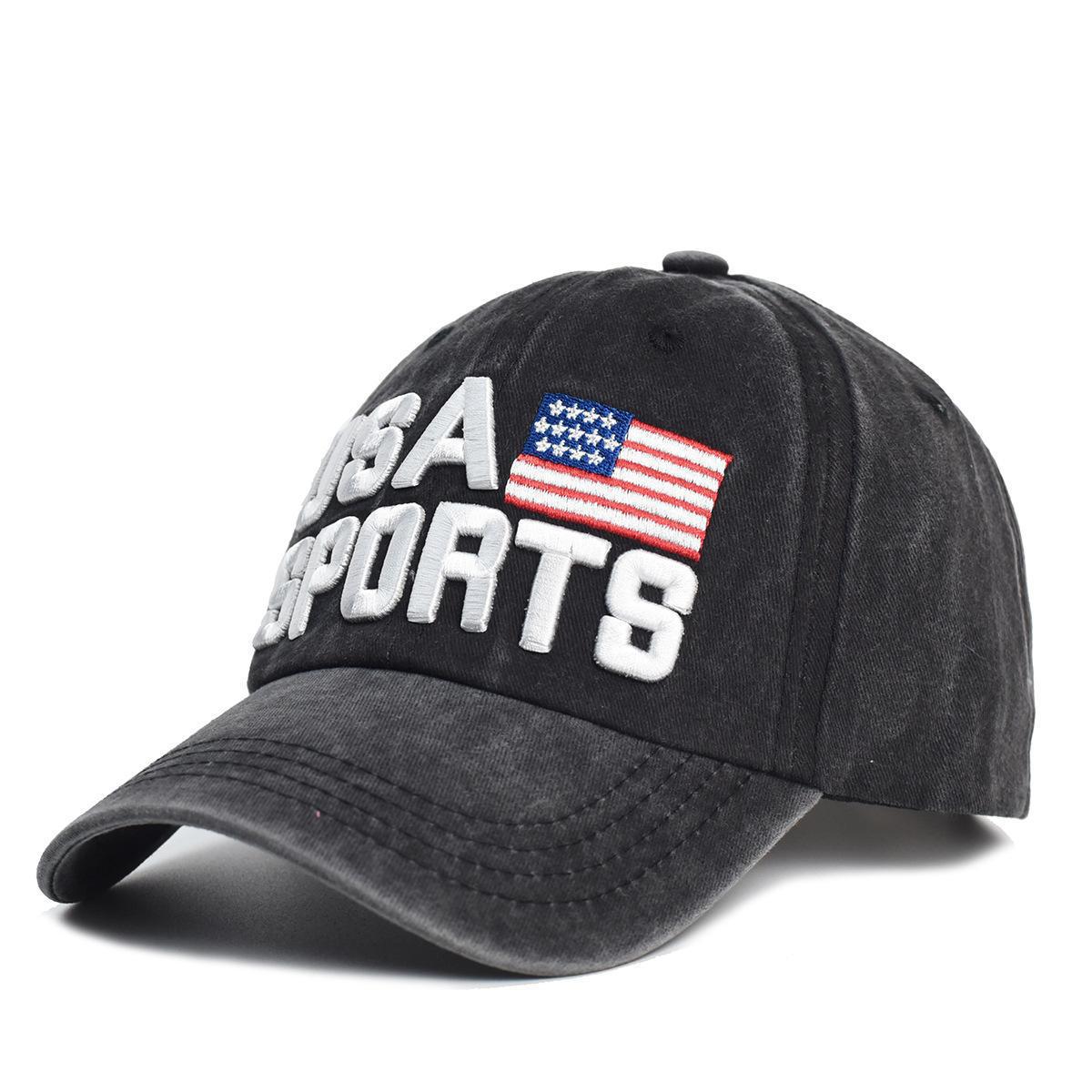 Vintage Usa Cap Washed Embroidered Cap
