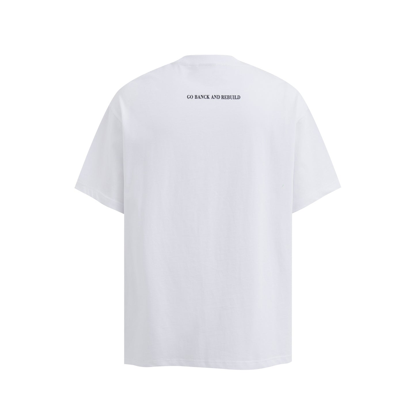 Hip Hop Clothing Summer Vintage gradual change print short sleeve T-shirt