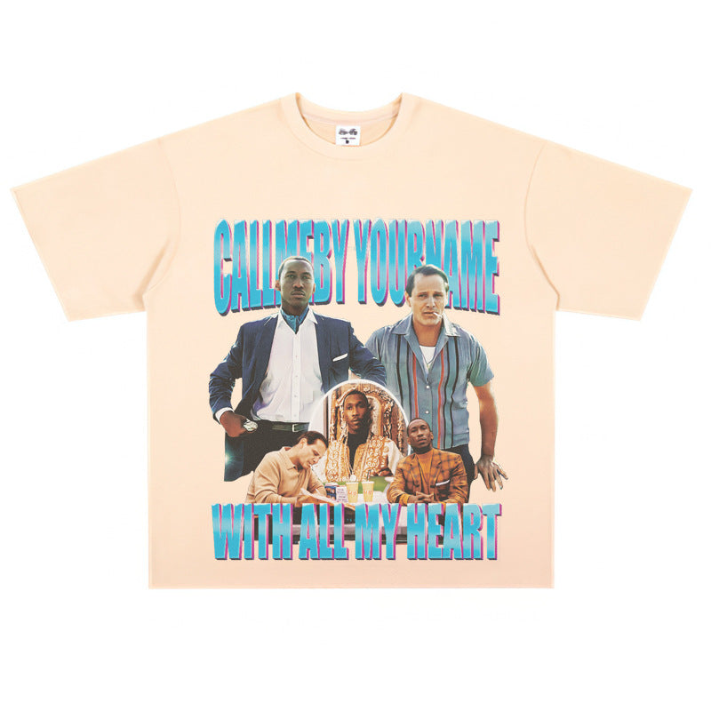 Film Star T Shirt Movie Green Book Loose Retro Street Pure Cotton Personalized T-shirt Men and Women