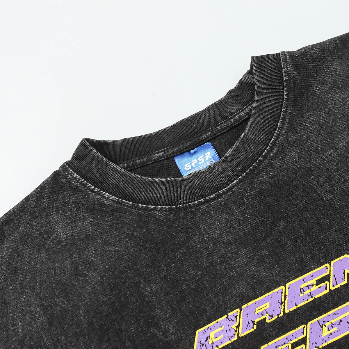 Hip hop shirt summer retro old T-shirt short sleeve