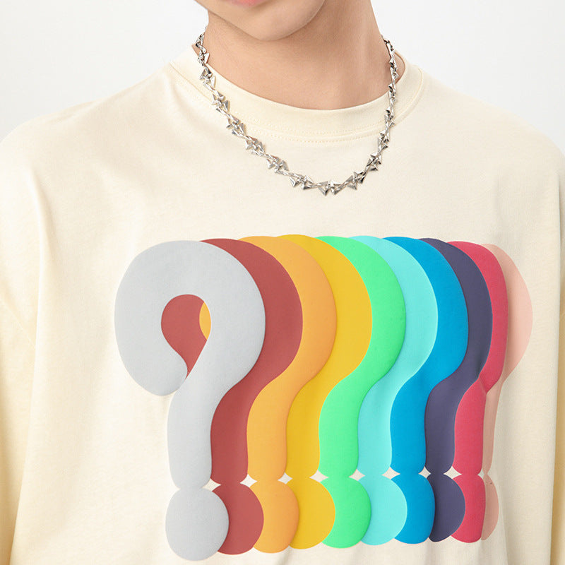 Vintage Tišö Rt Rainbow Foam Print Short Sleeve T-Shirt