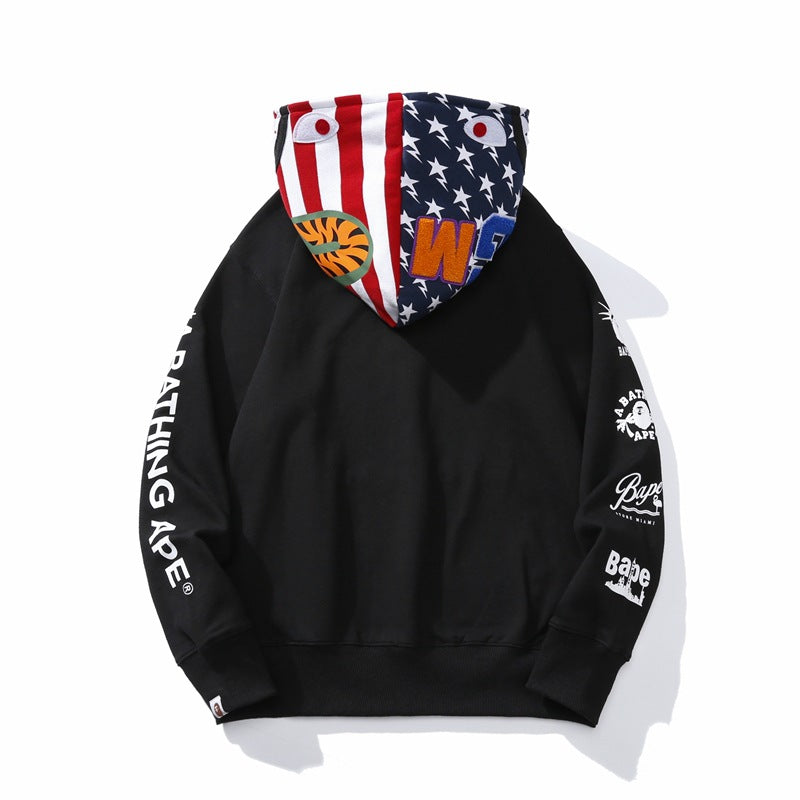 Ape Hoodie Zip Shark Hooded Cardigan Sweater Jacket