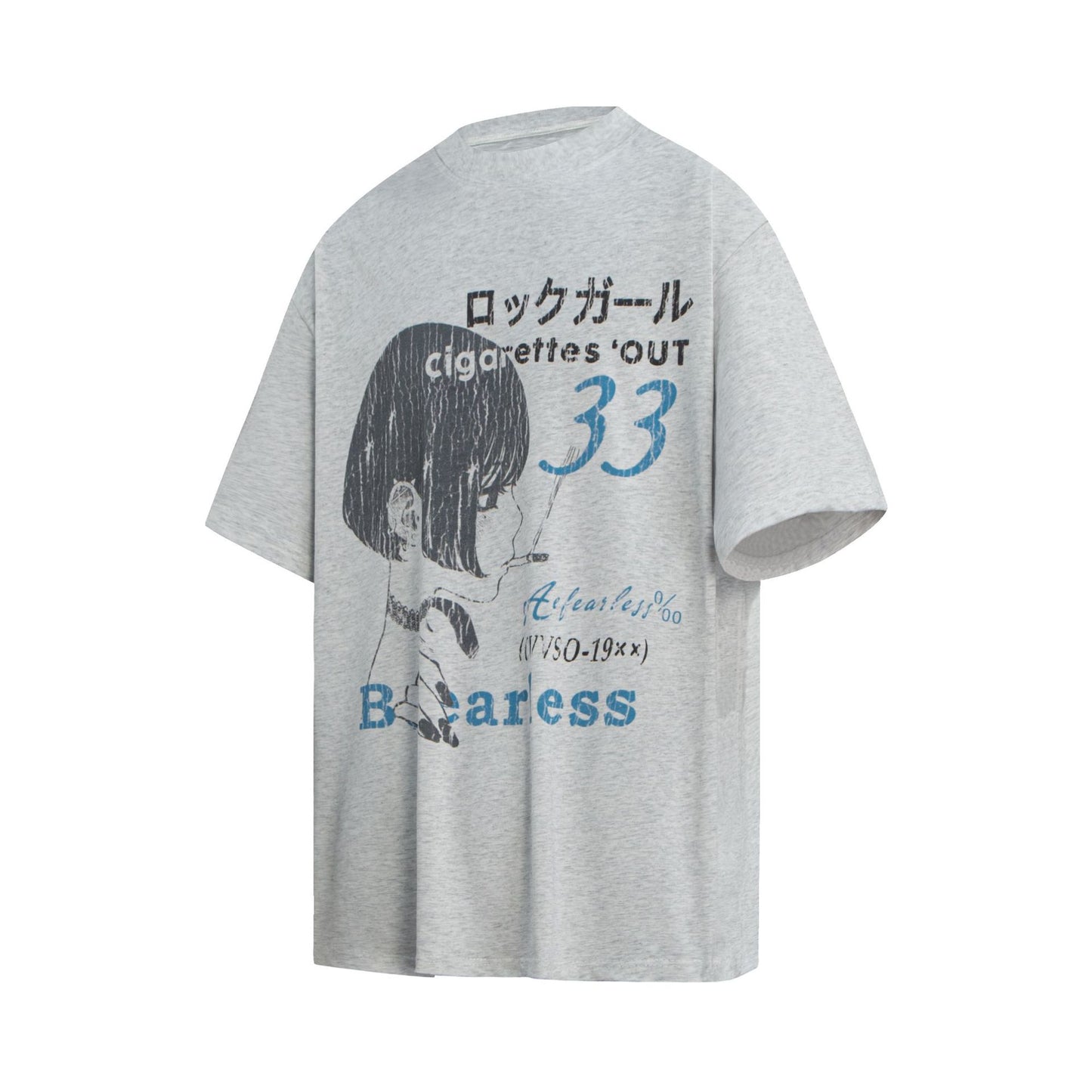 Unisex T-shirts Street Vintage Comic Character Men's Loose Short Sleeve T-Shirt