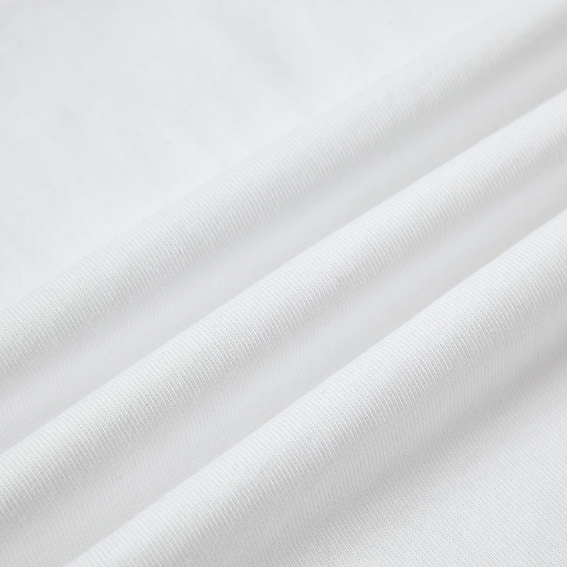 Nostalgia T Shirts Vintage Dog Embroidered Summer Short Sleeve T-Shirt Loose Casual Top