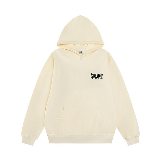 Streetwear Hoodie Letter Embroidered Hooded Sweater Men's Autumn Loose Casual Hoodie