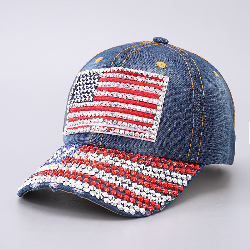 Vintage Usa Cap Pentagram Dot Diamond Cap