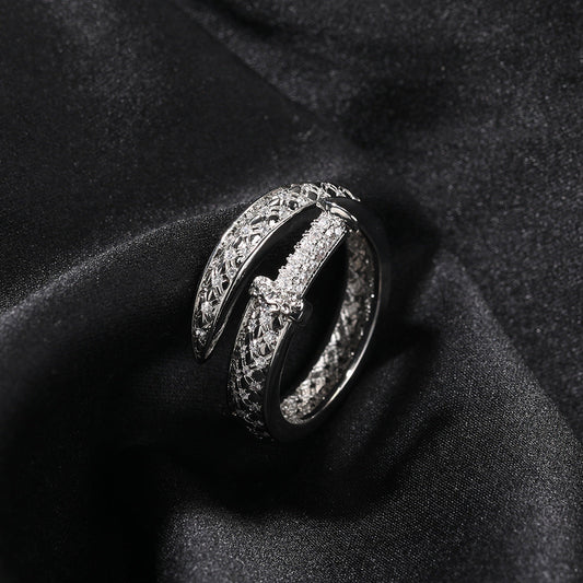 Rings Design Ring Sword Ring Micro Zircon Spectrum