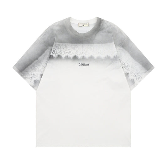 US drip outfits Summer Vintage Casual Loose Short Sleeve T-Shirts