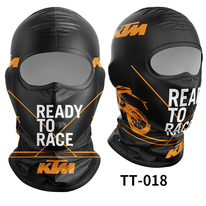 Cycling Windproof Hood Ice Silk Full Face Sunscreen