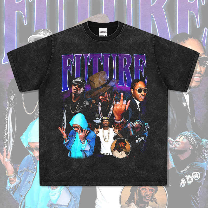 Marcas streetwear usa future print t-shirt
