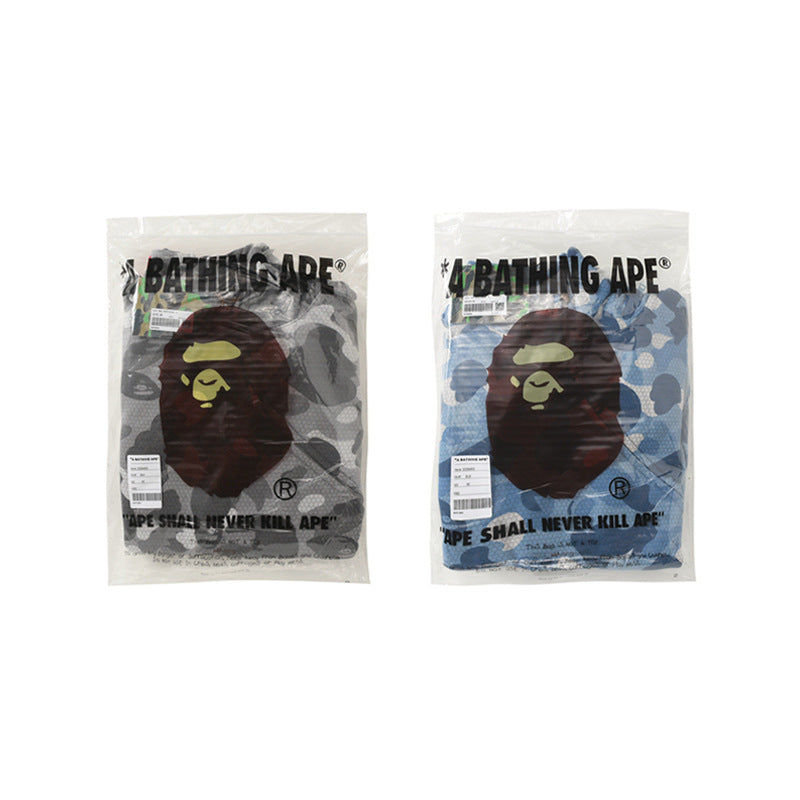 Ape Hoodie Zip Honeycomb Camo Kangaroo Pocket Sweater Pullover