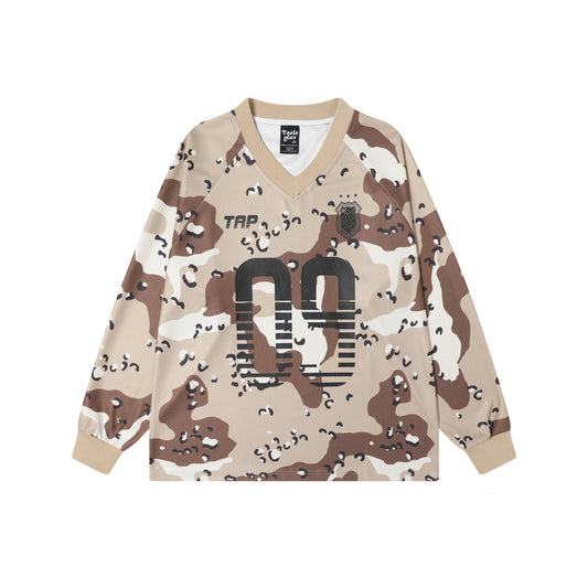 Hip Hop Clothing Spring Top V-Neck Long Sleeve T-Shirt