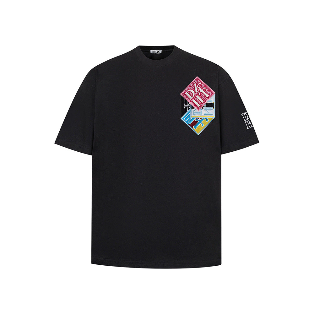 New York Hip Hop Style Vintage Summer Loose Crew Neck Couple T-Shirt