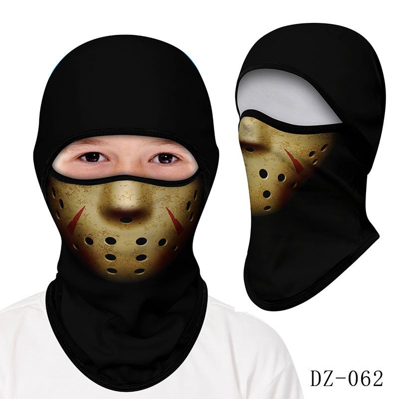Cycling Windproof Hood Kids Mask Mountaineering Camping Beach Sun Protection